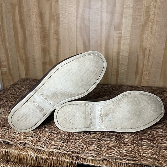 Sperry Topsider Brown Leather Boat Shoe Size 8 - Picture 10 of 10